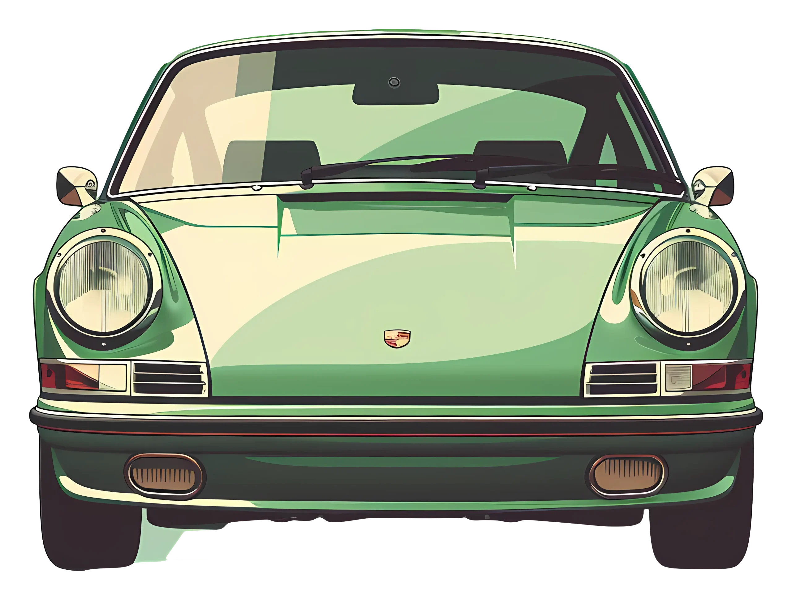 Graphic of Porsche highlighting automotive SEO services